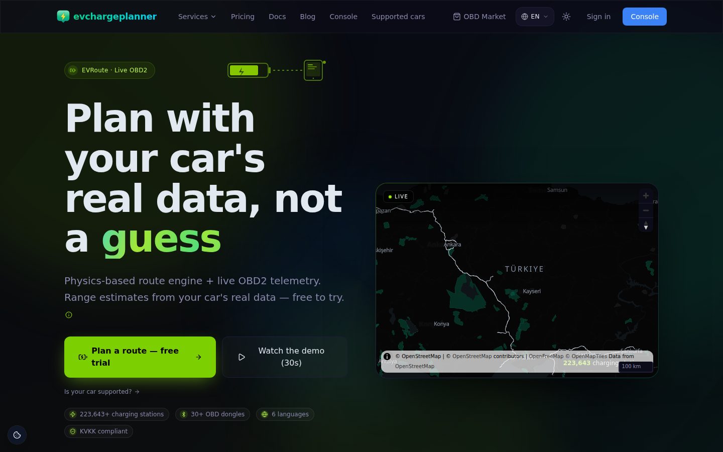 EV Charge Planner